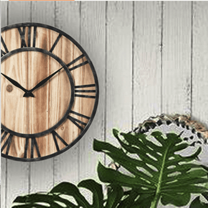 Retro wall clock creative metal decorative wall clock - Pacisia
