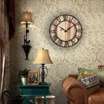 Retro wall clock creative metal decorative wall clock - Pacisia