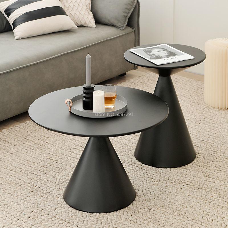 Round Tea Table Combination Simple Living Room Side A Few Sofa Side Bedroom Bedside Cabinet - Pacisia