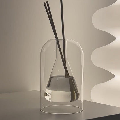 Scented Glass Bottle Simple Unprinted Vase - Pacisia