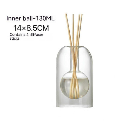 Scented Glass Bottle Simple Unprinted Vase - Pacisia