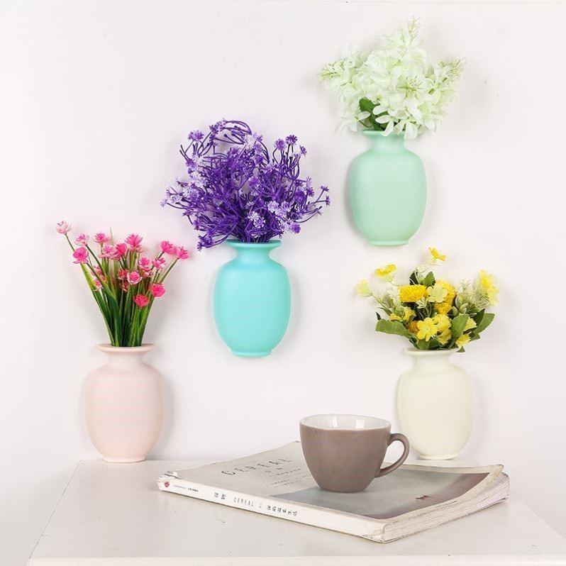 Seamless Paste Wall Plastic Water Vase - Pacisia