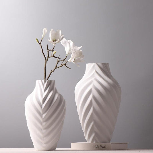 Simple And Modern Frosted Texture Ceramic Vase - Pacisia