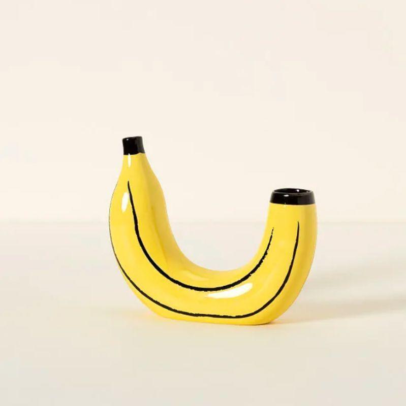 Simple Banana Vase Flower Arrangement Creativity Home Decor - Pacisia