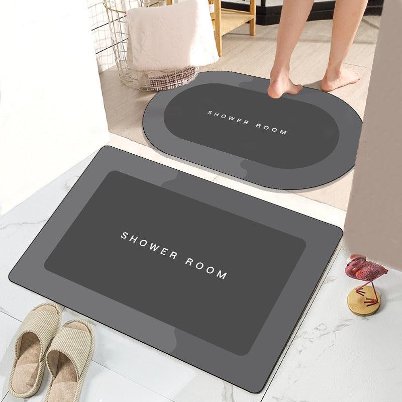 Simple Bathroom Absorbent Non-slip Floor Mat - Pacisia