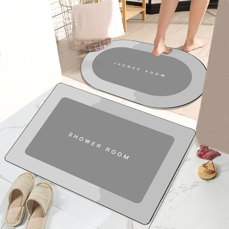 Simple Bathroom Absorbent Non-slip Floor Mat - Pacisia