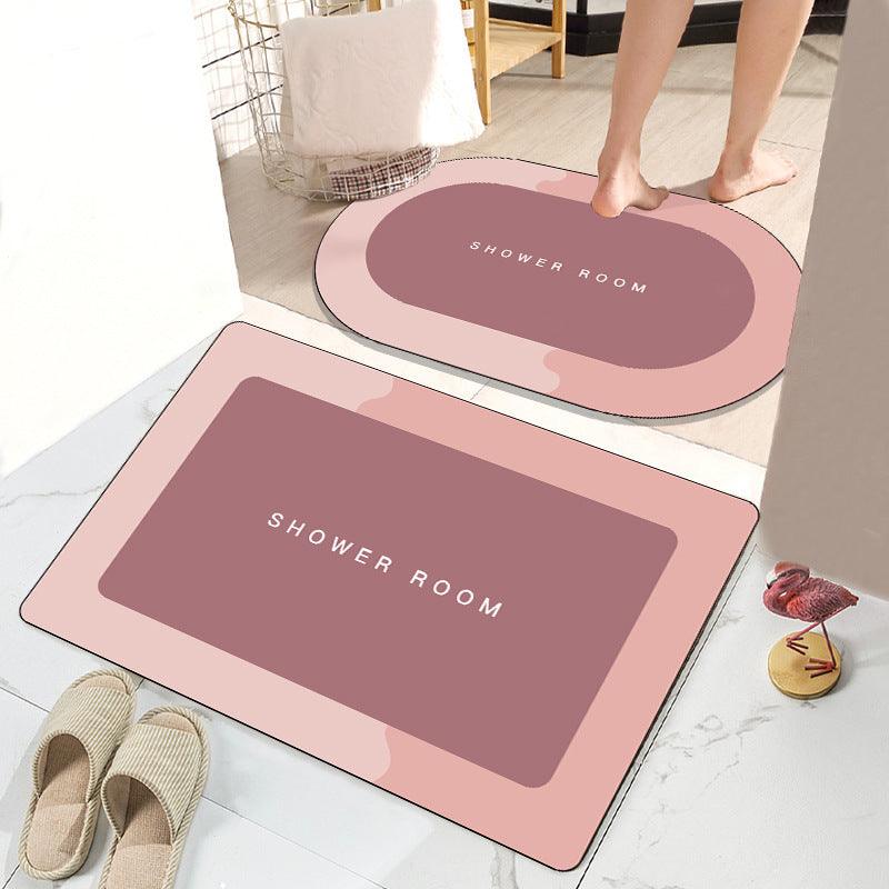 Simple Bathroom Absorbent Non-slip Floor Mat - Pacisia