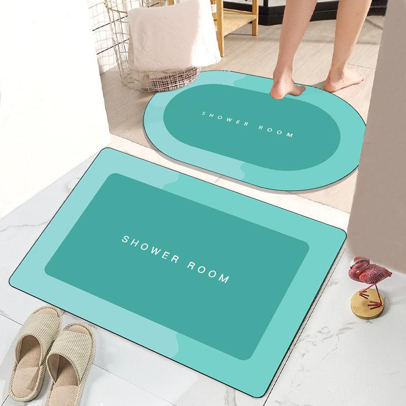 Simple Bathroom Absorbent Non-slip Floor Mat - Pacisia