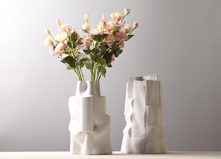 Simple Ceramic Vase Shaped Klein Blue Flower Ware - Pacisia