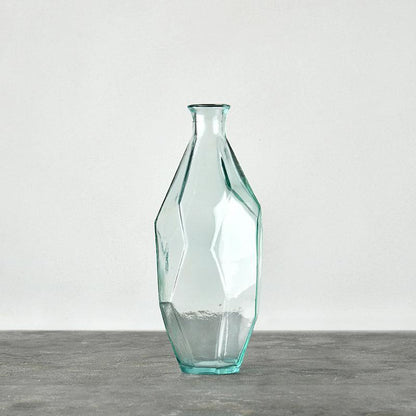 Simple Environmental Protection Handmade Glass Polygonal Vase Flower Insert - Pacisia