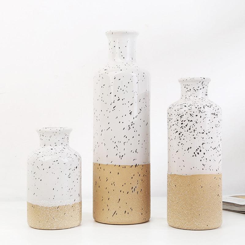 Simple European Ceramic Vase For Home Decoration - Pacisia