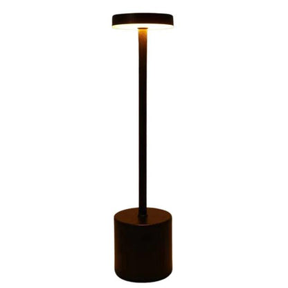 Simple LED Rechargeable Touch Metal Table Lamp Three Colors Bedside Creative Ambient Light Bar Outdoor Decoration Night Light - Pacisia