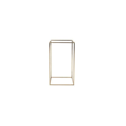 Simple Modern Glass Vase Living Room Coffee Table Metal Frame - Pacisia