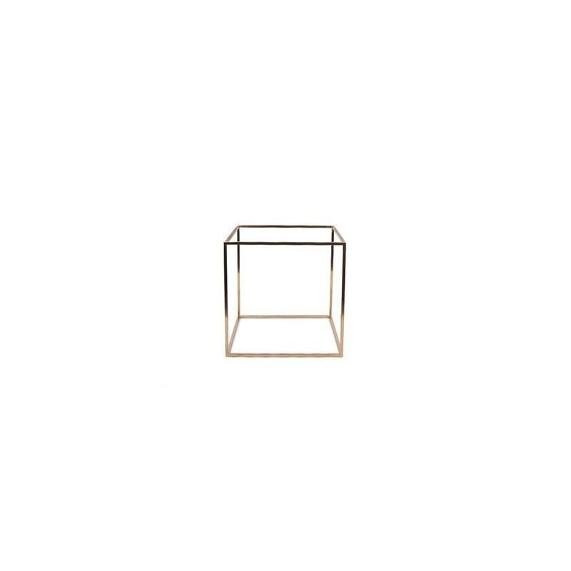 Simple Modern Glass Vase Living Room Coffee Table Metal Frame - Pacisia