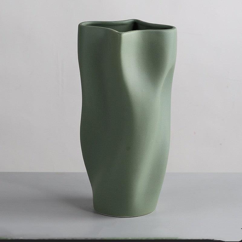 Simple Nordic Morandi Ceramic Vase Ornaments - Pacisia