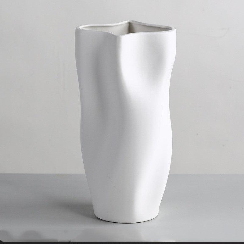 Simple Nordic Morandi Ceramic Vase Ornaments - Pacisia