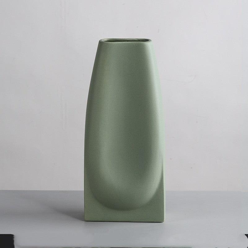 Simple Nordic Morandi Ceramic Vase Ornaments - Pacisia