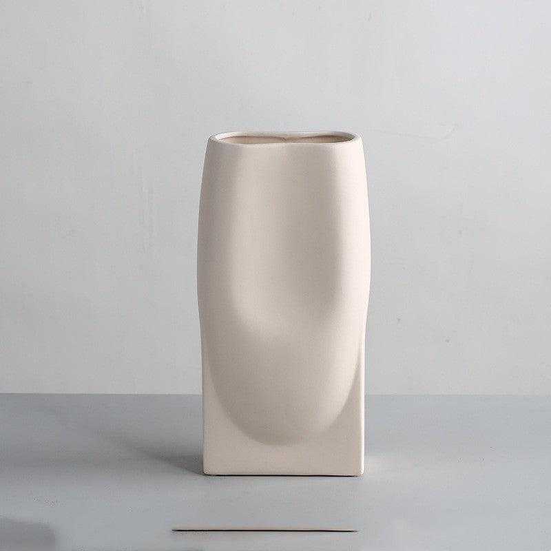 Simple Nordic Morandi Ceramic Vase Ornaments - Pacisia