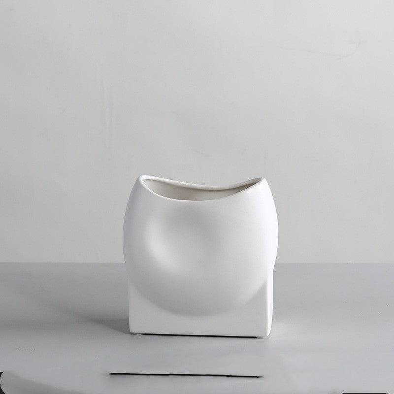 Simple Nordic Morandi Ceramic Vase Ornaments - Pacisia