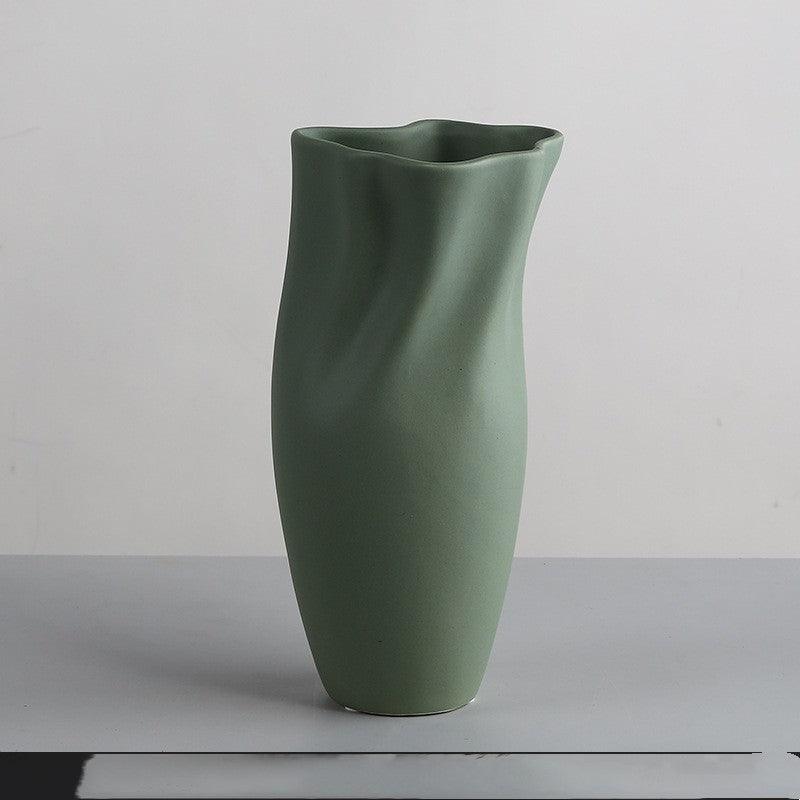 Simple Nordic Morandi Ceramic Vase Ornaments - Pacisia