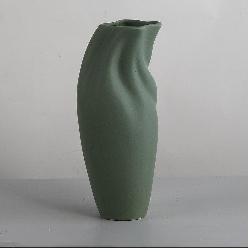 Simple Nordic Morandi Ceramic Vase Ornaments - Pacisia