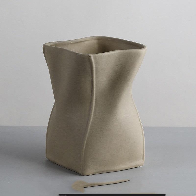 Simple Nordic Morandi Ceramic Vase Ornaments - Pacisia