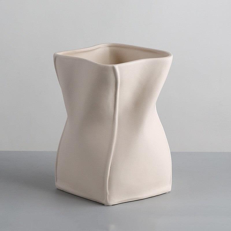 Simple Nordic Morandi Ceramic Vase Ornaments - Pacisia