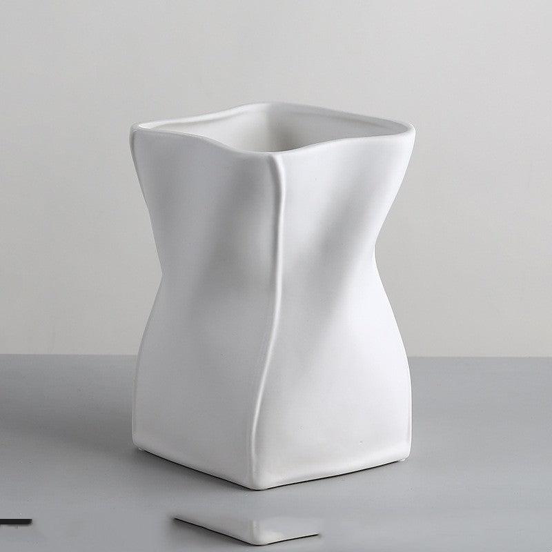 Simple Nordic Morandi Ceramic Vase Ornaments - Pacisia