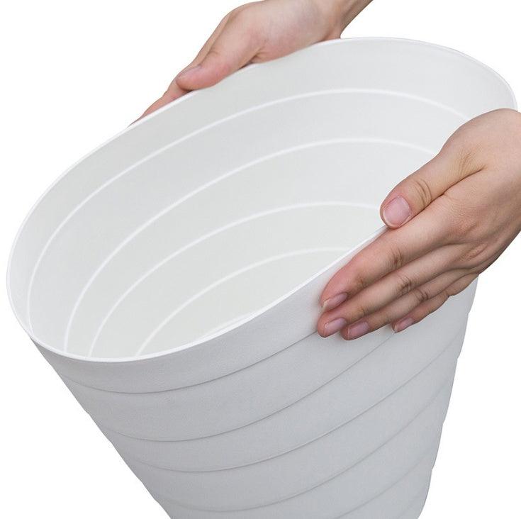 Simple trash can living room bedroom household trash can paper kitchen without lid trash - Pacisia
