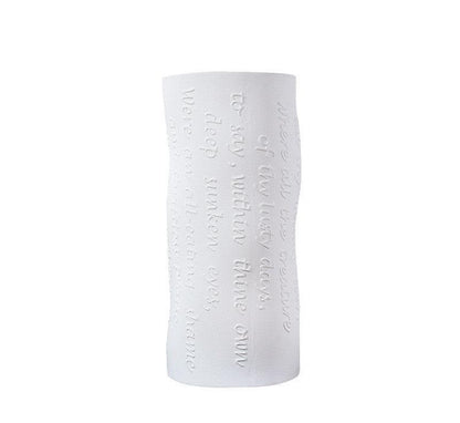 Simple White Ceramic Vase Living Room Creative Flower Arrangement Ornaments - Pacisia