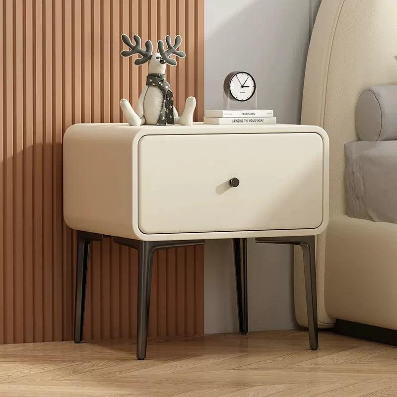Solid Wood Large Capacity Night Stand Household Storage Cabinets Furniture Bedroom Modern Minimalist Lockers Bedside Table - Pacisia