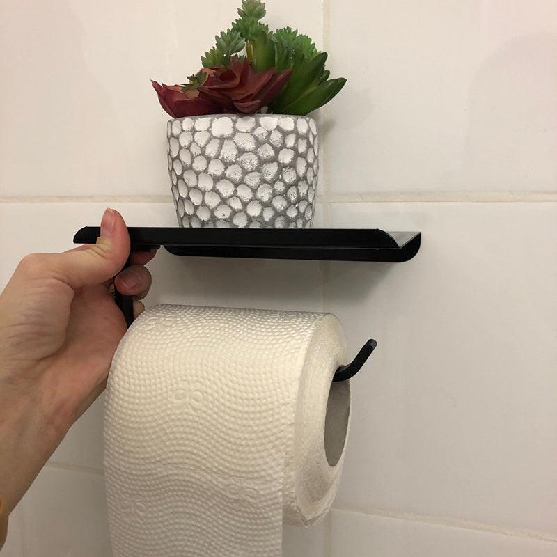 Space Aluminum Thickened Bathroom Mobile Phone Holder Toilet Roll Paper Towel - Pacisia