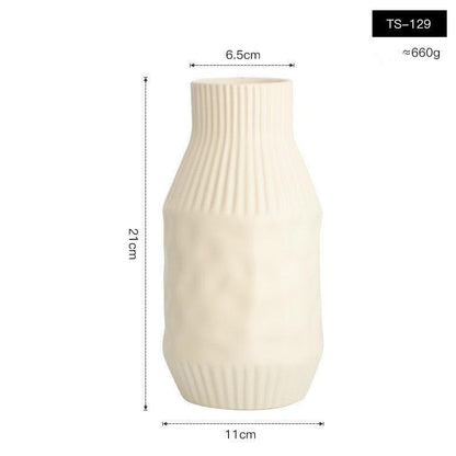Special-shaped Ceramic Vase Flower Arrangement Living Room Dining Room - Pacisia