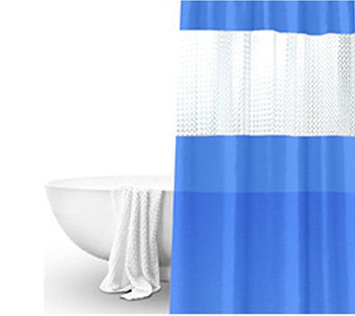 Splicing Translucent Waterproof Mildew Proof Bathroom Bath Shower Partition Curtain - Pacisia