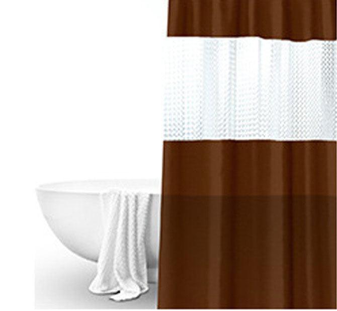 Splicing Translucent Waterproof Mildew Proof Bathroom Bath Shower Partition Curtain - Pacisia