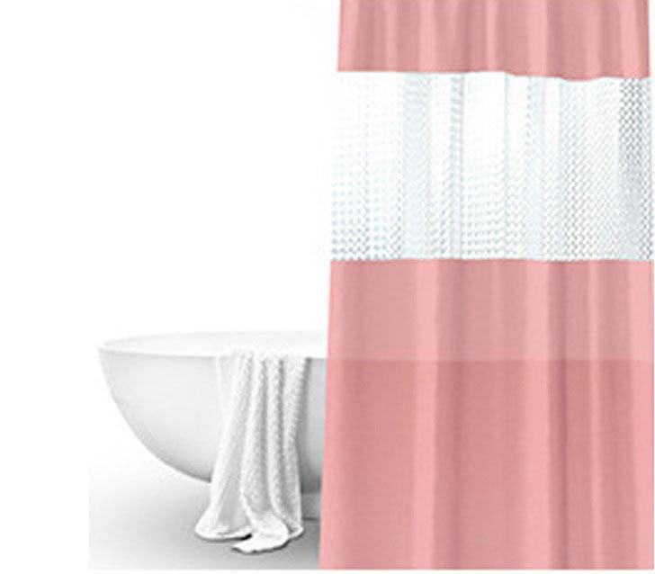 Splicing Translucent Waterproof Mildew Proof Bathroom Bath Shower Partition Curtain - Pacisia