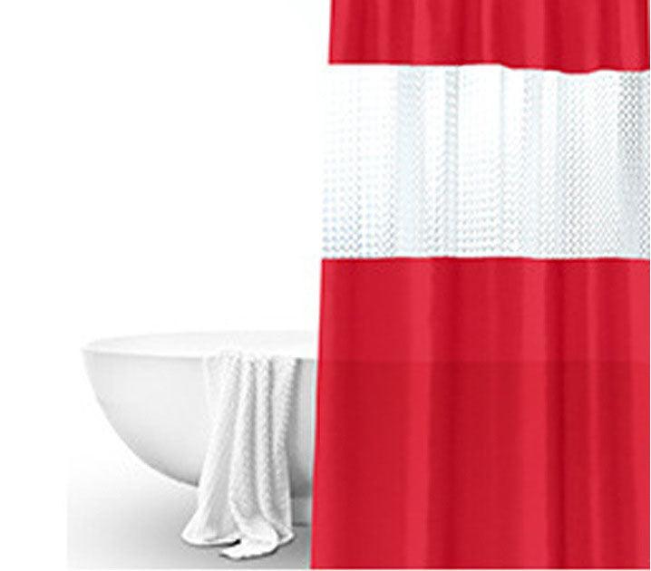 Splicing Translucent Waterproof Mildew Proof Bathroom Bath Shower Partition Curtain - Pacisia