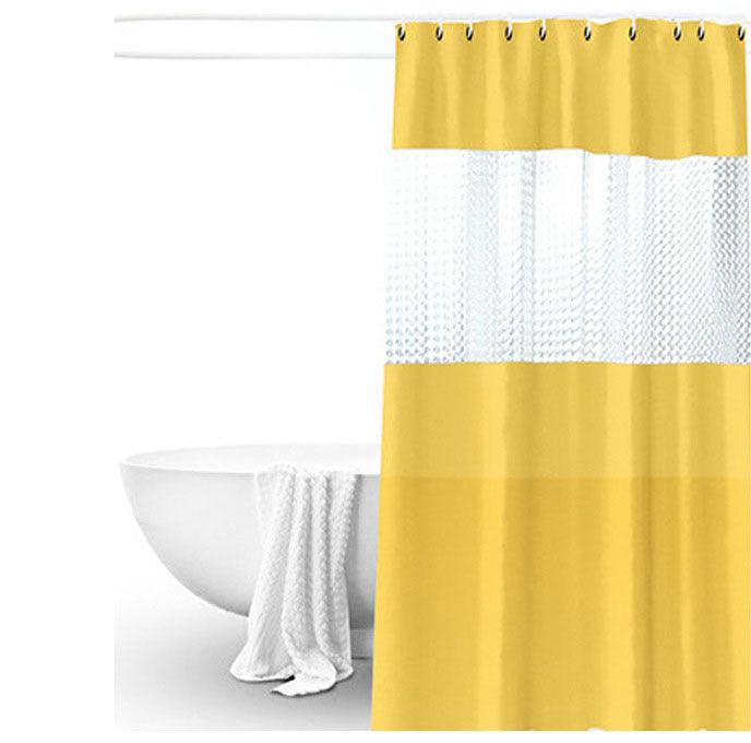 Splicing Translucent Waterproof Mildew Proof Bathroom Bath Shower Partition Curtain - Pacisia