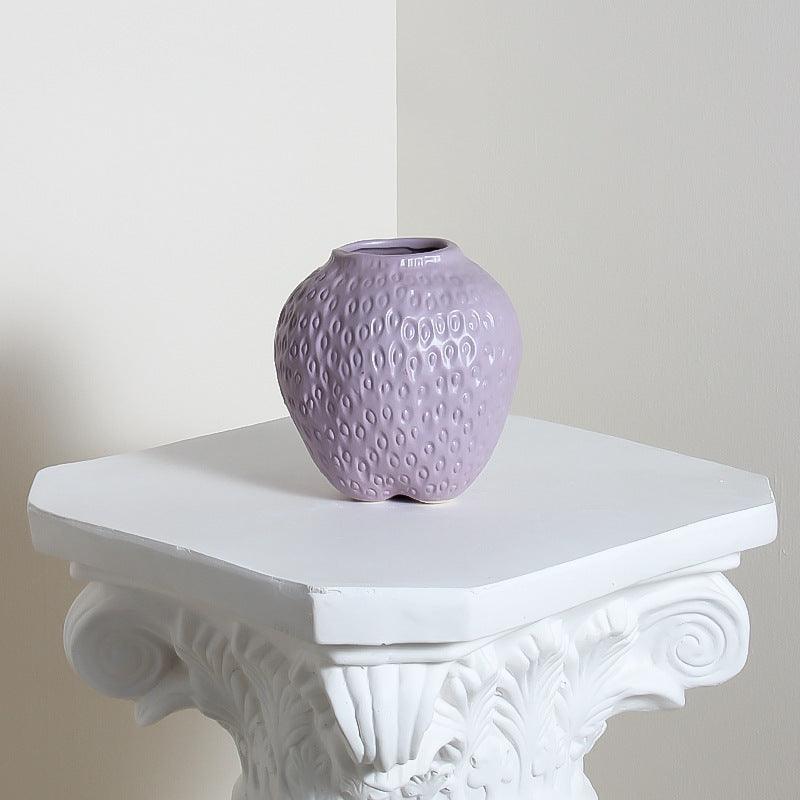 Strawberry Vase Ceramic Decoration Style Good-looking High-grade Hydroponic - Pacisia
