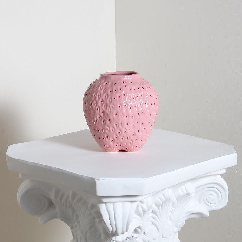 Strawberry Vase Ceramic Decoration Style Good-looking High-grade Hydroponic - Pacisia