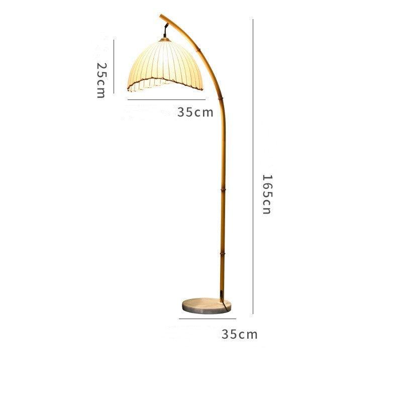 Study Bedroom Bed Bamboo Floor Lamp - Pacisia