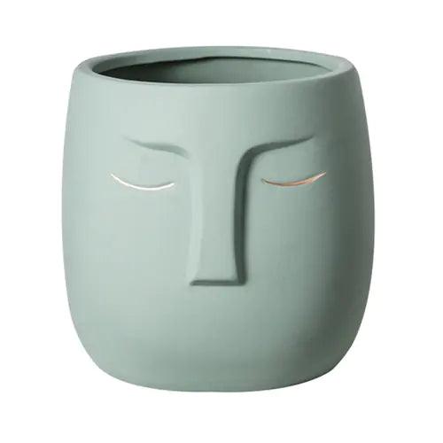 Ceramic Face Living Room Vase - Pacisia