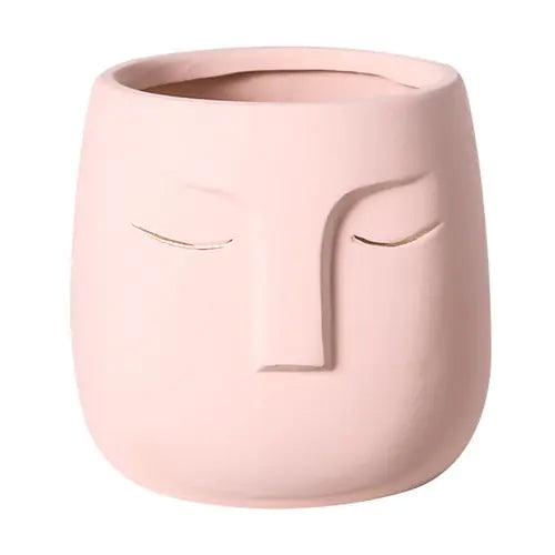 Ceramic Face Living Room Vase - Pacisia