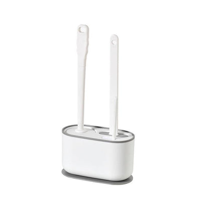 Three-in-one Long-handled Soft Rubber Toilet Brush - Pacisia
