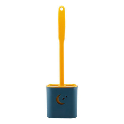 Toilet Soft Glue Dead Corner Cleaning Toilet Gap Long Handle Toilet Toilet Brush - Pacisia