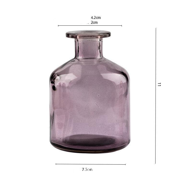 Transparent Vase Flower Arrangement Small Mouth Glassware - Pacisia