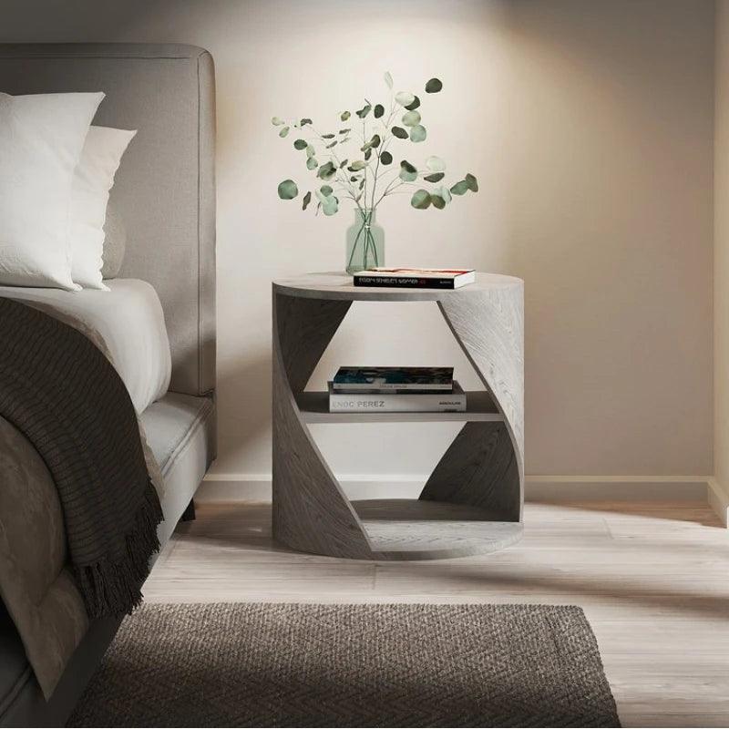 Trendy Minimalist Night Table Modern Aesthetic Furniture Storage Bedside Table Space Saving Luxury Criado Mudo Home Furniture - Pacisia