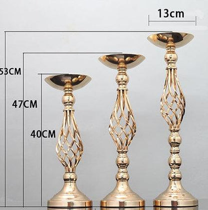 Twist candle holder ornaments wrought iron vase - Pacisia