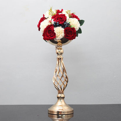 Twist candle holder ornaments wrought iron vase - Pacisia