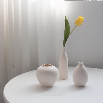 Unburnt Ceramic Small Vase Homestay Art Decoration Dried Flower Decoration - Pacisia